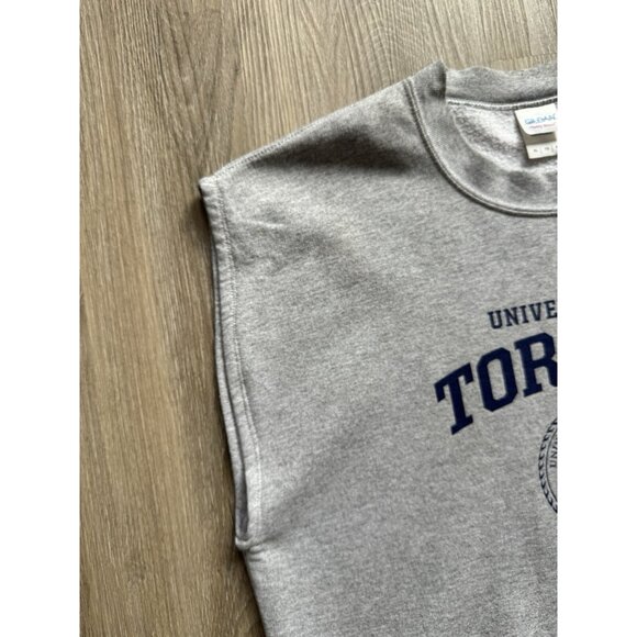 Vintage Y2K University Of Toronto Grey Crewneck Sweatshirt School Canada XL - Picture 5 of 13